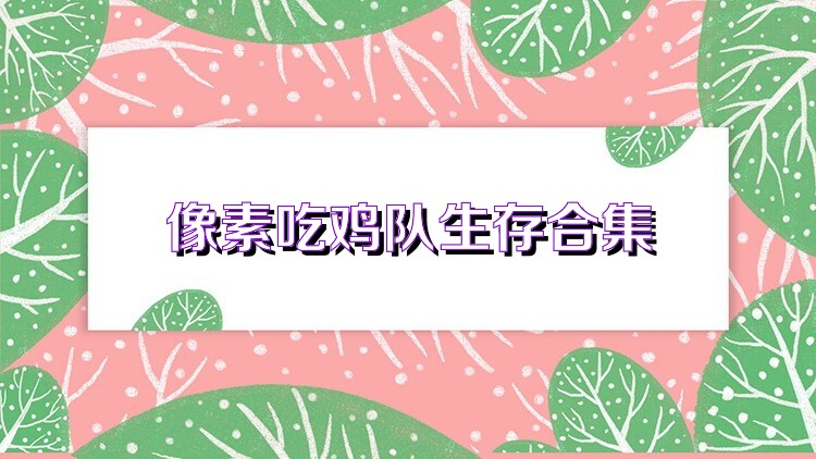 像素吃鸡队生存合集