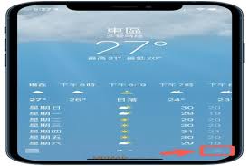 苹果手机如何修改天气温度显示方式